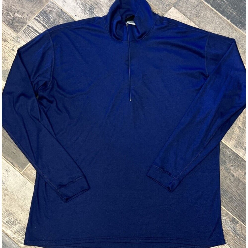 Patagonia Capilene Men's 1/4 Zip Blue Lightweight Pullover Base Mid Layer XL